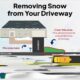 Diagram showing snow removal tips